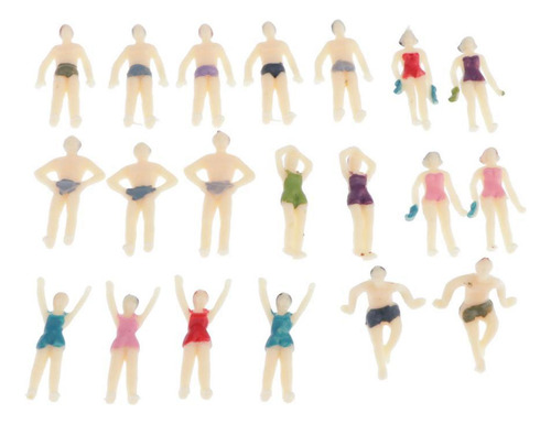Figuras De Personas Modelo Playa Mini Modelos De 4 Piezas