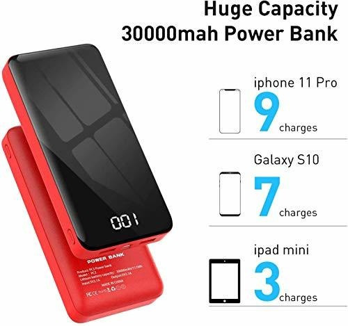 Cargador Portátil Power Bank 30000mah Bextoo Paquete De Bate