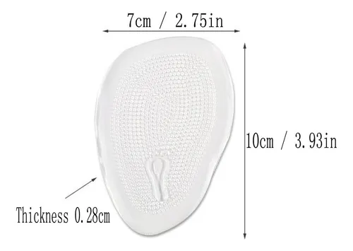 Isuelos De Tacón De Hombre Alto Numblartd 14 Pcs Clear Gel