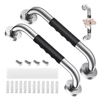 Comprar Barras Agarradera De Seguridad Baños Apoyo Acero Inox 2pzs