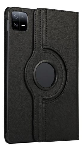 Funda Giratoria Para Xiaomi Pad 6 Cubierta Plana Negra