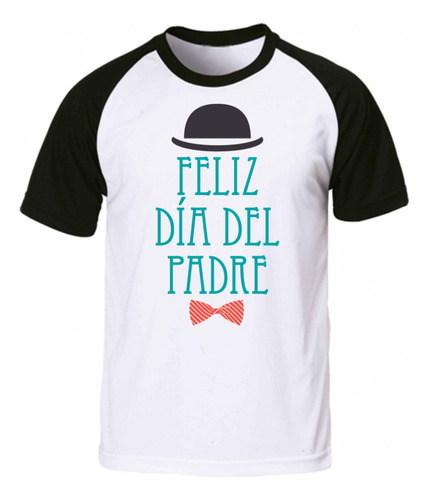 Remera Blanca Ranglan Sublimada Dia Del Padre