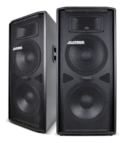 Caixa De Som Ativa Datrel At 12x2 Dupla Bluetooth Microfone