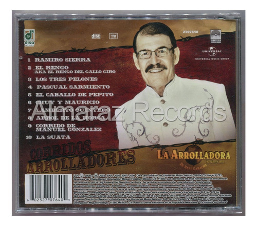 La Arrolladora Banda El Limon Corridos Arrolladores Cd