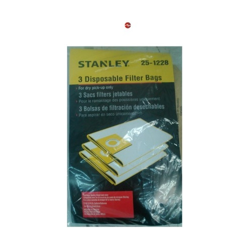 Bolsas 3 Aspiradora Stanley 251228 De Filtro En Seco