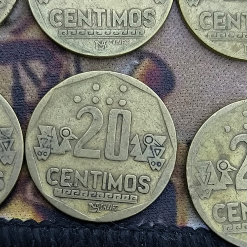 Lote De Monedas De 20 Centimos (firma De Chavez)