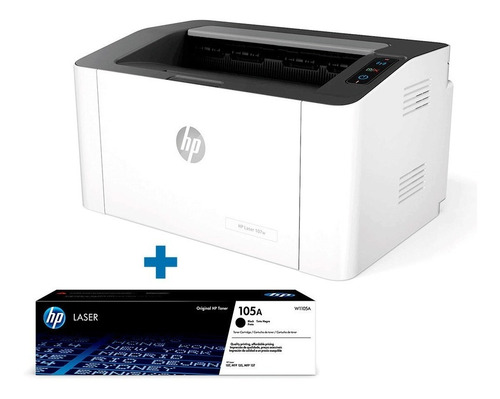 Impresora Laser Hp 107w Wifi Movil Usb + Toner Hp 105a Orig