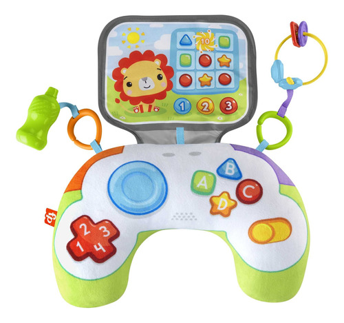 Fisher Price Littlest Gamer Tummy Time Wedge Con 2 Juguetes