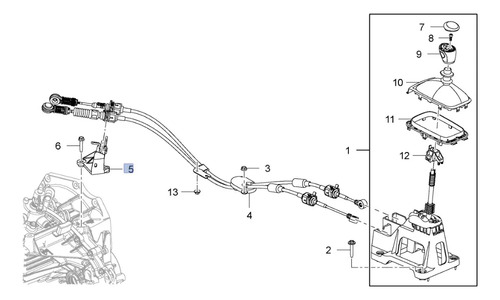 Soporte Cables Selector Velocidades Para Cavalier 1.5l 2021