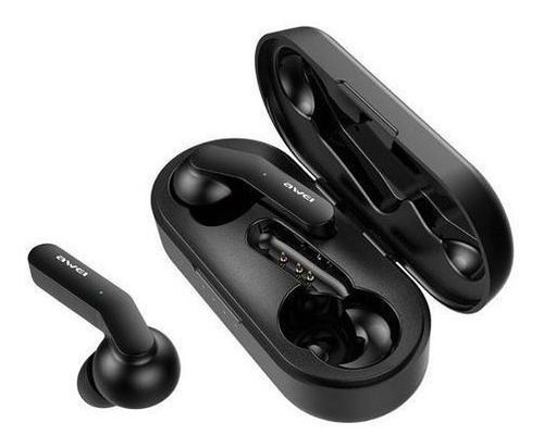 Audífonos Intraurales Awei T10c Bt Con Reducción De Ruido Color Negro