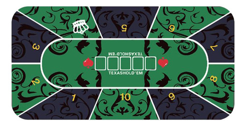 Rubber Poker Table Layout Blackjack Tabletop Mat Anti-slip