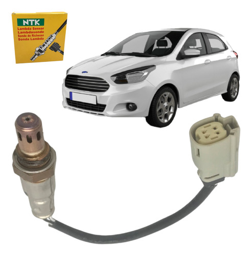 Sonda Lambda Ntk Compatível Com Ford Ka 1.0 12v 2015 A 2018