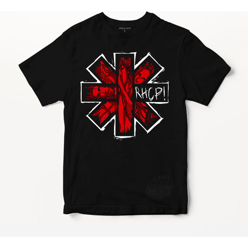 Remera Red Hot Chili Peppers Rhcp (negra:) Ideas Mvd