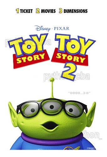 Pósters Toy Story 2 - 1999 - 42x30 Cm.