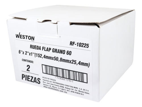 Rueda Flap Ao 6 X 1 X 1 G80 Weston Rf-10205
