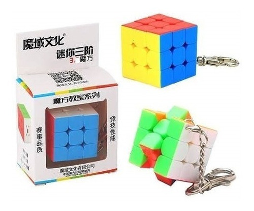 Llavero 3x3 Cubo Rubik Original Moyu Corte Esquina Speedcube
