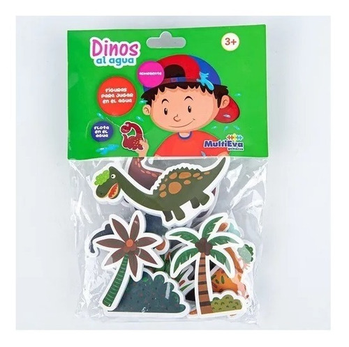 Imagen 1 de 6 de Figuras Goma Eva Dinos Al Agua Multieva 93002