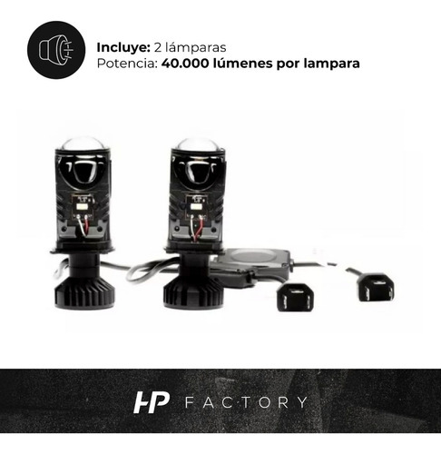 Kit Cree Led H4 Canbus Csp Con Lupa 40000 Lm