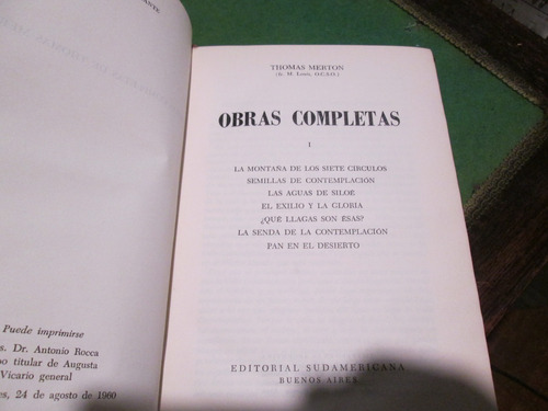 Obras Completas I. Thomas Merton 