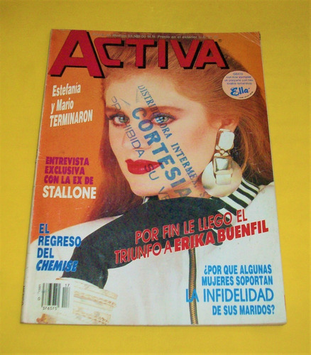 Erika Buenfil Revista Activa 1988 Brigitte Nielsen