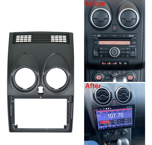 Bisel Adaptador Radio 9pul Nissan Qashqai 2008-2014 Karvas
