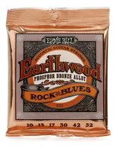 Comprar Encordado Ernie Ball 2151 Earthwood Phosphor Bronze Alloy Rock & Blues 010 - 052 Para Guitarra Acustica
