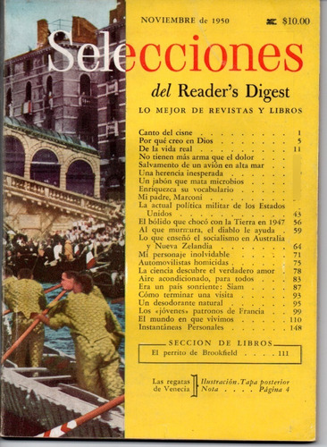 Selecciones Del Reader´s Digest Nº120 Noviembre 1950