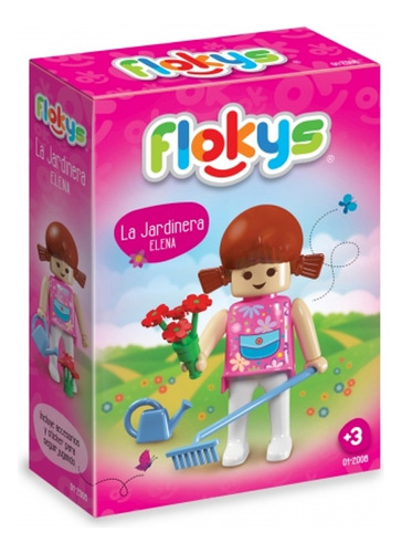 Flokys Jardinera Elena Muñeco Con Accesorios En Caja Dimare