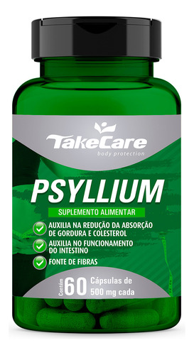 Psylium 500mg 60 Cápsulas - Take Care