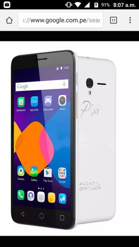 Alcatel Smartphone Pixi 4 5  Blanco /negro 4g Nuevo Liberado