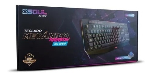 Imagen 2 de 2 de Teclado Mecanico Gamer Xk1000 Led Switch Kailh Blue Keycap