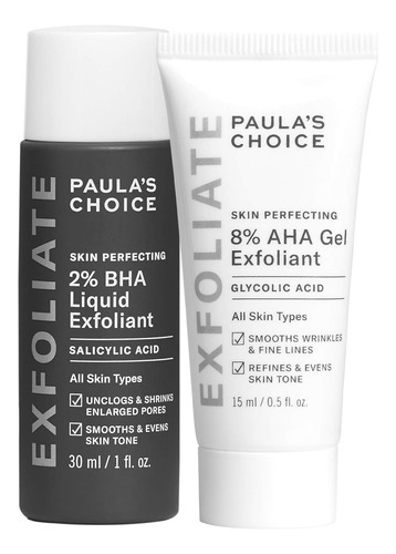 Paula's Choice- 8% Aha Gel Exfoliate & 2% Bha Liquid Travel