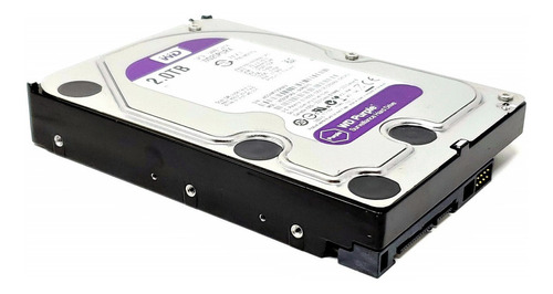 Disco Duro 2tb Western D Sata 3.5'' Purple Cctv Dvr 24/7 New