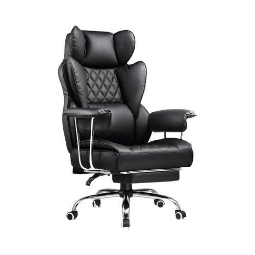 Cadeira De Escritorio Poltrona Luxemburgo Gamer Ergonômica Couro ...