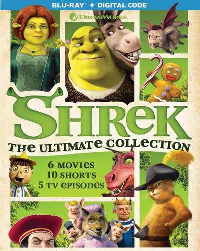 Blu-ray Shrek The Ultimate Collection / Incluye 6 Films