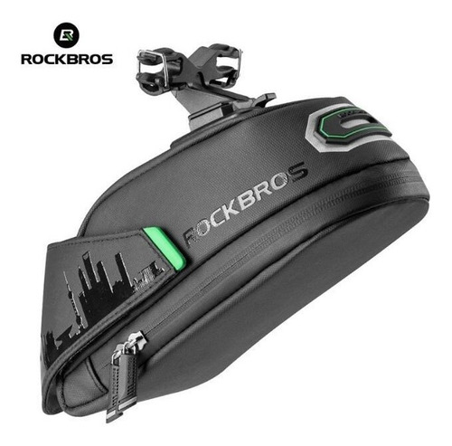 Imagem 4 de 9 de Bolsa De Selim Bike Rockbros Impermeável Bicicleta + Nf