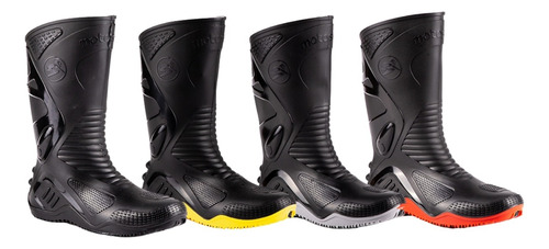 Bota Pvc Impermeavel Motosafe P/ Moto Motociclista Original