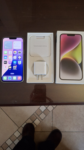 Iphone 14 Plus 128 Gb Blanco Estelar Bateria 86 + Cargador Blanco (Usado)