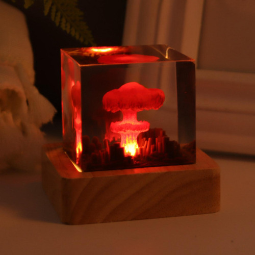 Luz Nocturna Led Con Forma De Seta, Luz Nocturna Usb Para