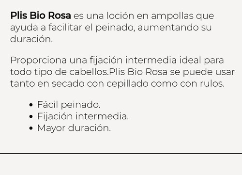 Salerm Ampollas Plis Bio Rosa 4 X 13ml