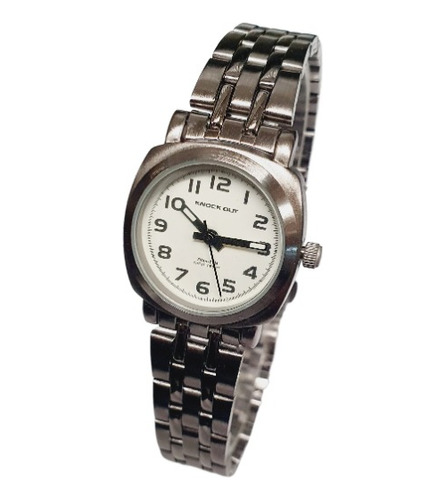 Reloj Dama Metalico Con Numeros Claros Y Legibles