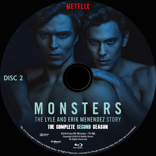Monsters The Lyle & Erik Menendez Story 2024 Bluray 3 Discos