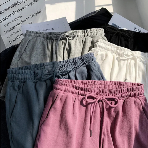 Pantalones Cortos Casuales De Verano Con Cintura Elástica Y