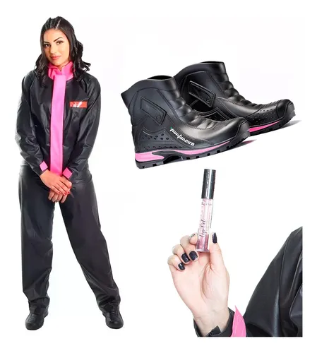 Bota chuva hotsell feminina moto