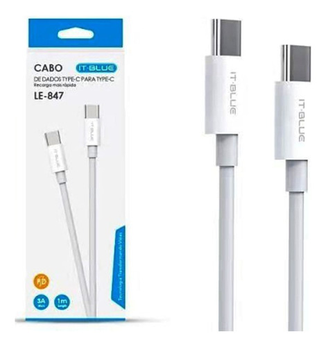 Cabo Com Duas Pontas Tipo C Carregar E Transferir Dados