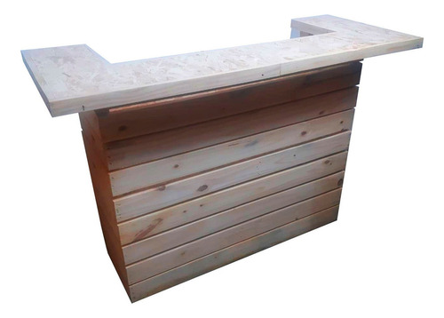 Balcão De Atendimento Pallet Sp Balcão Pallet Madeira Bar Lixado Com 120cm De Altura X 102cm De Largura X 59cm De Profundidade