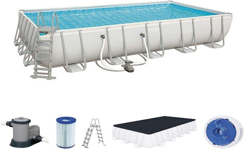 Piscina Familiar Bestway 5.49mx2.74mx1.22mt Con Accesorios