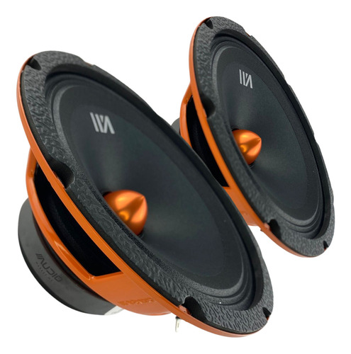 Par Medio Rango 8 Pulgadas 4 Ohms 140wrms Fh84bm Waraudio Color Negro