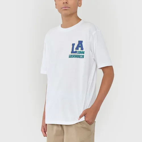 Polera Niño Teen Core Blanco Corona