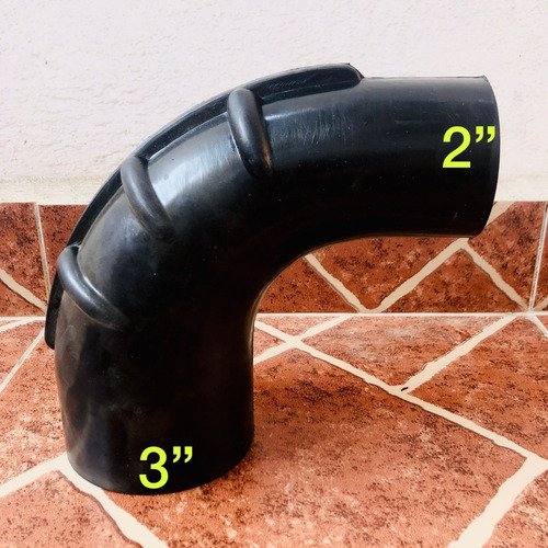 Codo De 3x2 Pulgadas De 90° Grados Para Filtro De Aire.